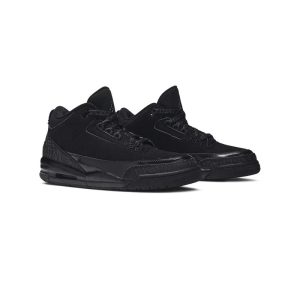 کتونی نایک ایرجردن 3 تمام مشکی Nike Air Jordan 3 Retro Black Cat