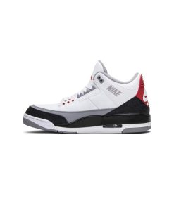 کتونی نایک ایرجردن 3 تینکر سفید مشکی قرمز Nike Air Jordan 3 Retro NRG Tinker
