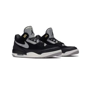 کتونی نایک ایرجردن 3 تینکر مشکی طوسی Nike Air Jordan 3 Retro Tinker SP Black Cement