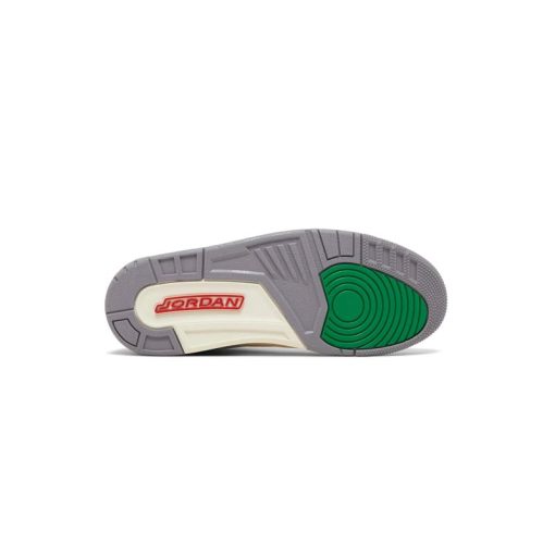 کتونی نایک ایرجردن 3 سفید سیمانی سبز Nike Air Jordan 3 Retro Lucky Green