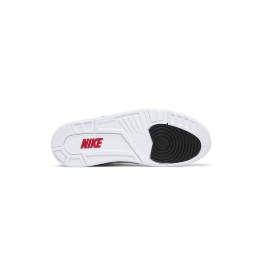 کتونی نایک ایرجردن 3 سفید سیمانی قرمز مشکی Nike Air Jordan 3 Retro Denim SE Fire Red