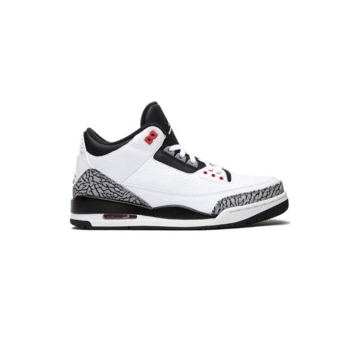 کتونی نایک ایرجردن 3 سفید سیمانی مشکی Nike Air Jordan 3 Retro Infrared 23