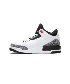 کتونی نایک ایرجردن 3 سفید سیمانی مشکی Nike Air Jordan 3 Retro Infrared 23
