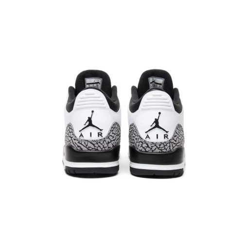 کتونی نایک ایرجردن 3 سفید سیمانی مشکی Nike Air Jordan 3 Retro Infrared 23