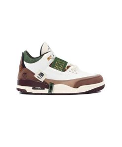 کتونی نایک ایرجردن 3 سفید قهوه ای سبز Nike Air Jordan 3 Retro Year Of The Tiger Deconstructed
