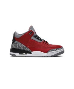 کتونی نایک ایرجردن 3 قرمز طوسی سیمانی Nike Air Jordan 3 Retro SE Unite Red