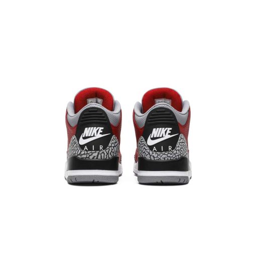کتونی نایک ایرجردن 3 قرمز طوسی سیمانی Nike Air Jordan 3 Retro SE Unite Red