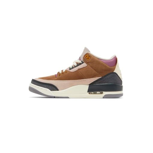 کتونی نایک ایرجردن 3 قهوه ای کرم زرشکی Nike Air Jordan 3 Retro SE Winterized