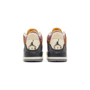 کتونی نایک ایرجردن 3 قهوه ای کرم زرشکی Nike Air Jordan 3 Retro SE Winterized