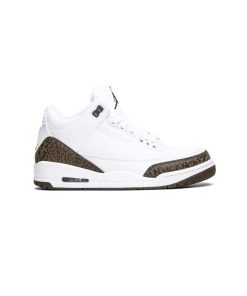 کتونی نایک ایرجردن 3 موکا سفید قهوه ای Nike Air Jordan 3 Retro Mocha