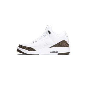 کتونی نایک ایرجردن 3 موکا سفید قهوه ای Nike Air Jordan 3 Retro Mocha