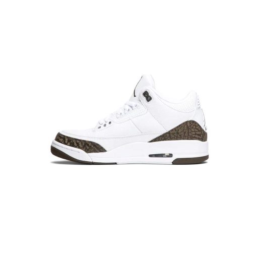 کتونی نایک ایرجردن 3 موکا سفید قهوه ای Nike Air Jordan 3 Retro Mocha