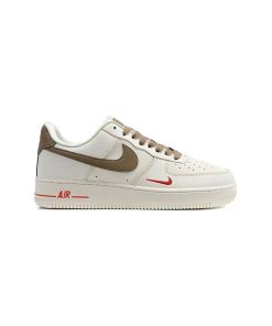 کتونی نایک ایرفورس 1 کرم قهوه ای Nike Air Force 1 Yohood Rice White