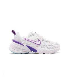 کتونی نایک راننیگ وی2کا سفید بنفش Nike V2K Run White Purple