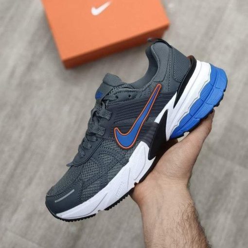 کتونی نایک راننیگ وی2کا طوسی آبی Nike V2K Run Gray Blue