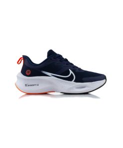 کتونی پیاده روی نایک زوم ایکس لبخند سورمه ای نارنجی Nike Running Air Zoom Smile Navy Blue Orange