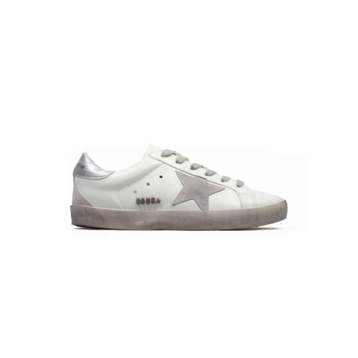 کتونی کژوال گلدن گوس سفید طوسی Golden Goose White Gray