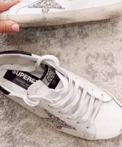 کتونی کژوال گلدن گوس سفید نقره ای Golden Goose White Silver
