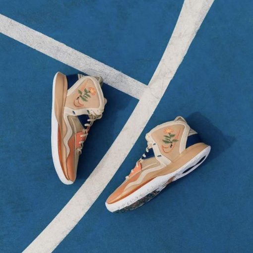 کفش بسکتبال نایکی کایری 8 اینفینیتی طرح گل صورتی Nike Kyrie 8 Infinity Floral