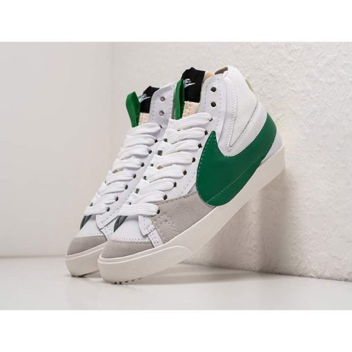 کفش نایک بلیزر جامبو ساقدار سفید سبز Nike Blazer Mid 77 Jumbo White Green