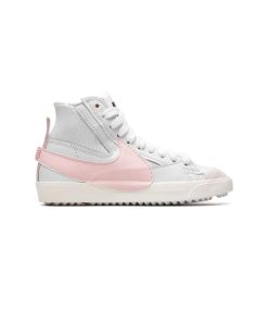 کفش نایک بلیزر جامبو ساقدار سفید صورتی Nike Blazer Mid 77 Jumbo White Pink