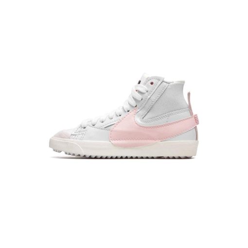 کفش نایک بلیزر جامبو ساقدار سفید صورتی Nike Blazer Mid 77 Jumbo White Pink