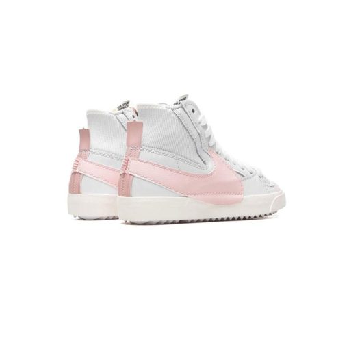 کفش نایک بلیزر جامبو ساقدار سفید صورتی Nike Blazer Mid 77 Jumbo White Pink