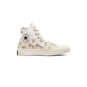 کفش کانورس آل استار 1970 کرم طرح گل Converse Chuck 70 Cream Flower