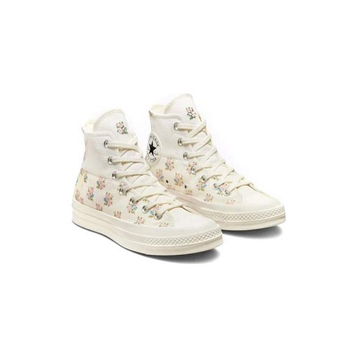 کفش کانورس آل استار 1970 کرم طرح گل Converse Chuck 70 Cream Flower