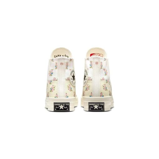 کفش کانورس آل استار 1970 کرم طرح گل Converse Chuck 70 Cream Flower