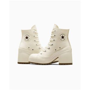 کفش کانورس پاشنه بلند سفید Converse Chuck 70 De Luxe Heel White