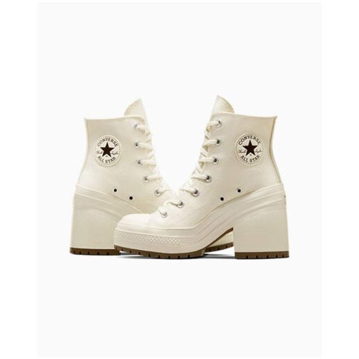 کفش کانورس پاشنه بلند سفید Converse Chuck 70 De Luxe Heel White
