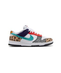 کفش کژوال نایک اس بی دانک سورمه ای آبی پلنگی Nike Sb Dunk Low SE Safari Mix