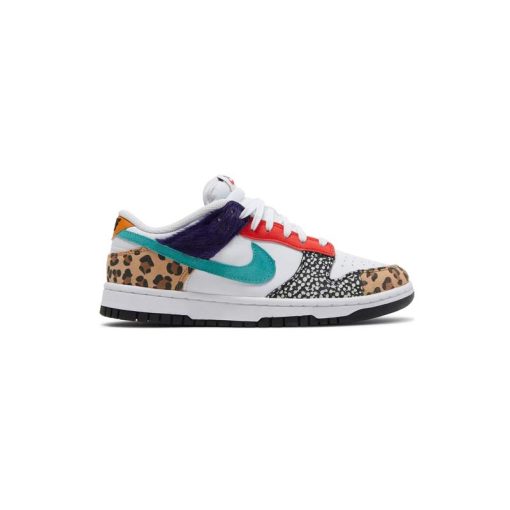 کفش کژوال نایک اس بی دانک سورمه ای آبی پلنگی Nike Sb Dunk Low SE Safari Mix