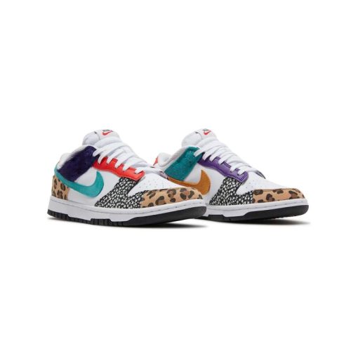 کفش کژوال نایک اس بی دانک سورمه ای آبی پلنگی Nike Sb Dunk Low SE Safari Mix