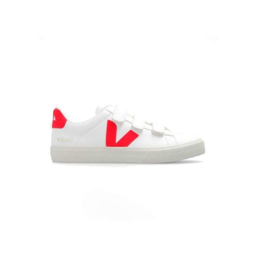 کفش کژوال وجا رسیف چسبی سفید قرمز Veja Recife Chromefree Leather White Red