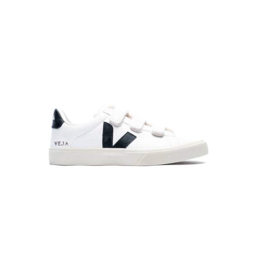 کفش کژوال وجا رسیف چسبی سفید مشکی Veja Recife Chromefree Leather White Black