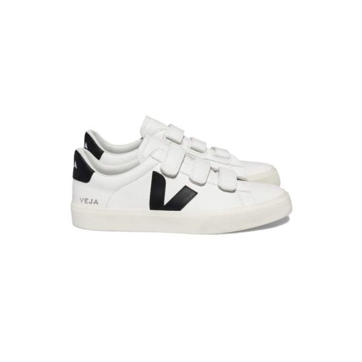 کفش کژوال وجا رسیف چسبی سفید مشکی Veja Recife Chromefree Leather White Black