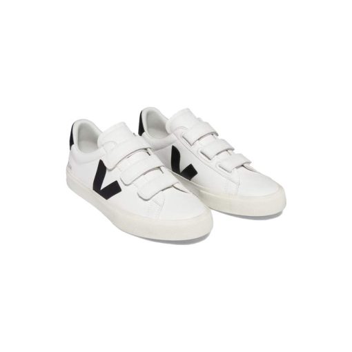 کفش کژوال وجا رسیف چسبی سفید مشکی Veja Recife Chromefree Leather White Black