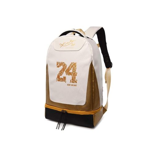 کوله پشتی کوبی برایانت سفید طلایی Kobe Bryant White Gold Backpac