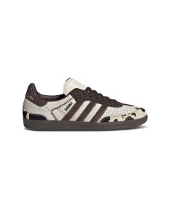 کتونى آدیداس سامبا کرم قهوه ای پوست گاوی Adidas Samba OG Notitle Cow Print