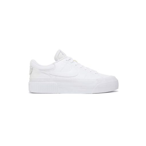 کتونى نایک کورت لگاسى لیفت تمام سفید Nike Court Legacy Lift All White