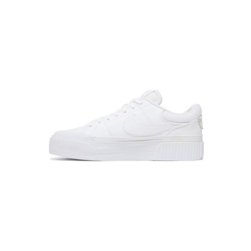 کتونى نایک کورت لگاسى لیفت تمام سفید Nike Court Legacy Lift All White