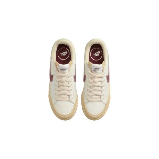 کتونى نایک کورت لگاسى لیفت کرم زرشکی Nike Court Legacy Lift Crimson