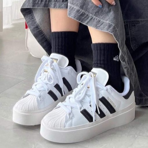 کتونی آدیداس سوپراستار لژدار بونگا سفید Adidas SuperStar Bonega White
