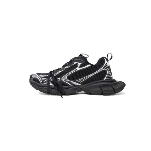 کتونی بالنسیاگا 3 ایکس لارج مشکی خط سفید Balenciaga 3xl Black White Line