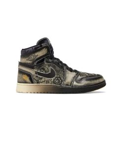 کتونی نایک ایرجردن 1 زوم کرم طرح گل Nike Air Jordan 1 High Zoom Comfort 2 Día De Muertos