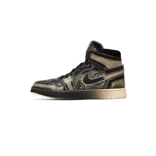 کتونی نایک ایرجردن 1 زوم کرم طرح گل Nike Air Jordan 1 High Zoom Comfort 2 Día De Muertos