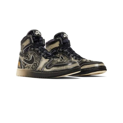 کتونی نایک ایرجردن 1 زوم کرم طرح گل Nike Air Jordan 1 High Zoom Comfort 2 Día De Muertos