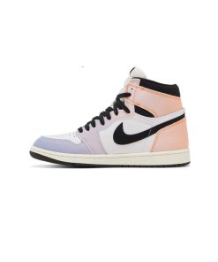 کتونی نایک ایرجردن 1 ساقدار سفید بنفش صورتی Nike Air Jordan 1 Retro High OG Skyline